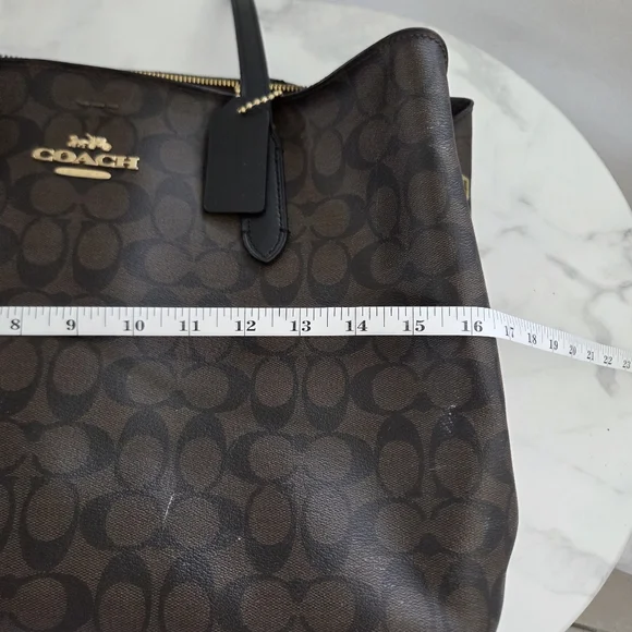 Coach Signature Tote Bag Brown and Black - Picture 16 of 16